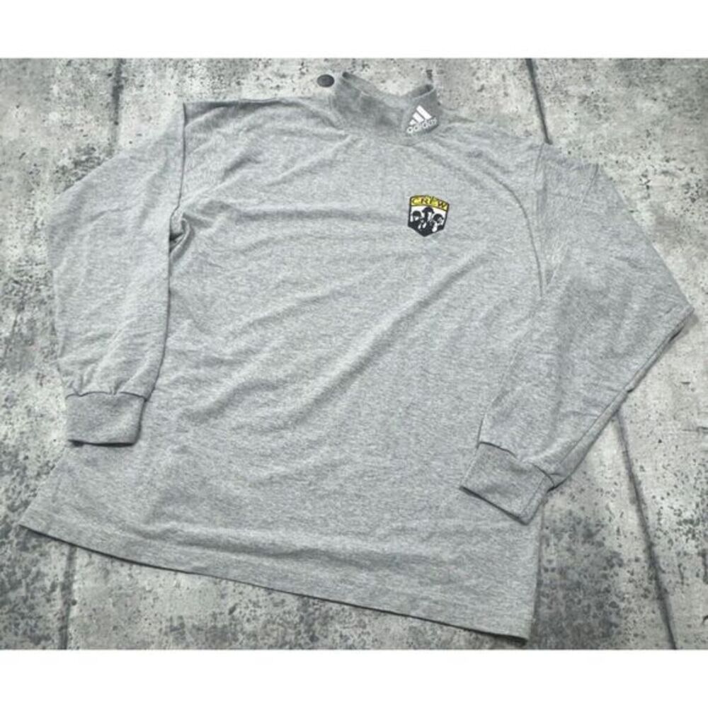 Adidas‎ Soccer futbol t-shirt MLS the crew World Cup 80s 90s Vintage mens S Mock